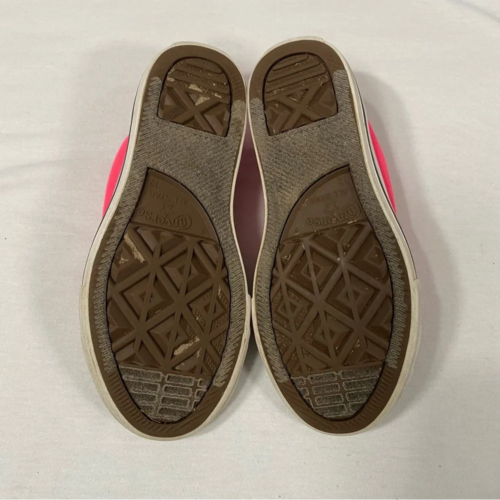 Converse All Star Low Top Pink Shoes Kids Girls Youth Size 12